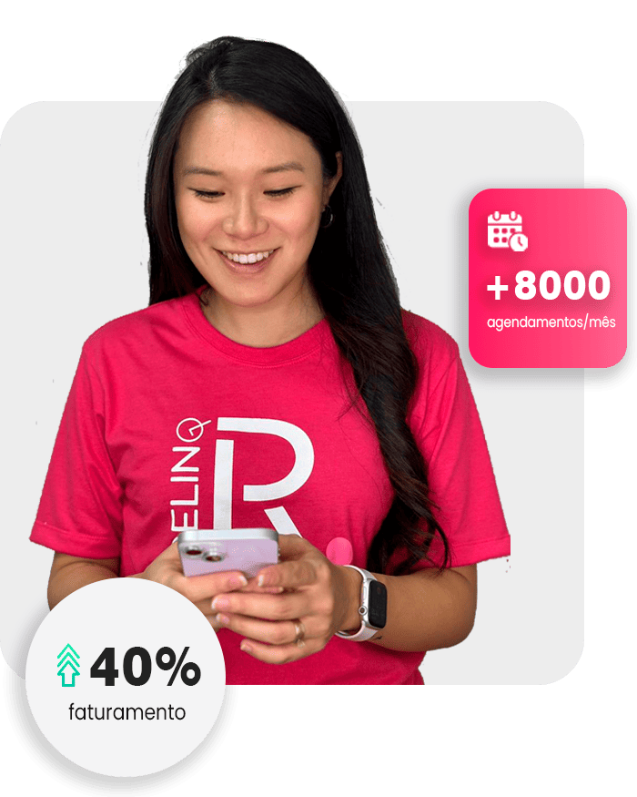 Tela de agendamentos Relinq Beauty