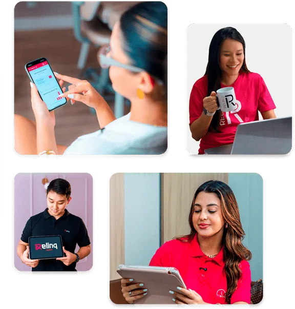 Painel financeiro e de relatórios da Relinq Beauty